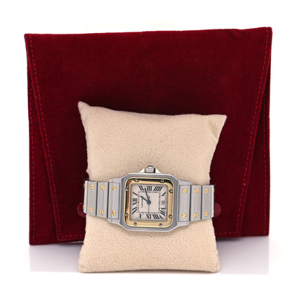Cartier Stainless Steel 18K Yellow Gold 29mm Santos De Cartier Galbee Quartz Watch 5 of 5
