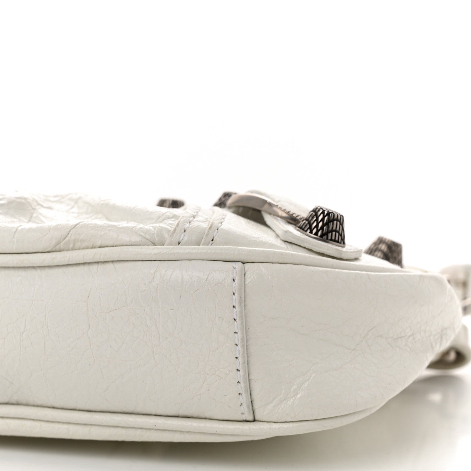 Balenciaga Extra Supple Calfskin Crocodile Embossed Le Cagole Mini