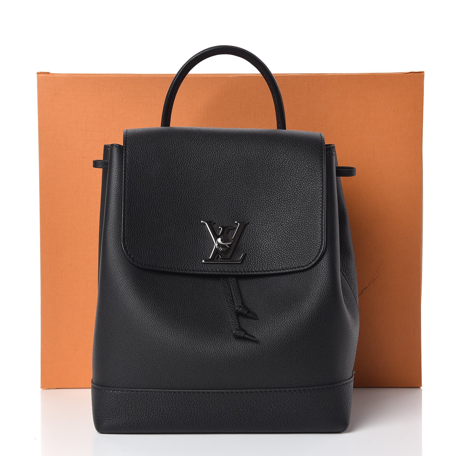 Louis Vuitton Calfskin Lockme Backpack Black 11 of 11