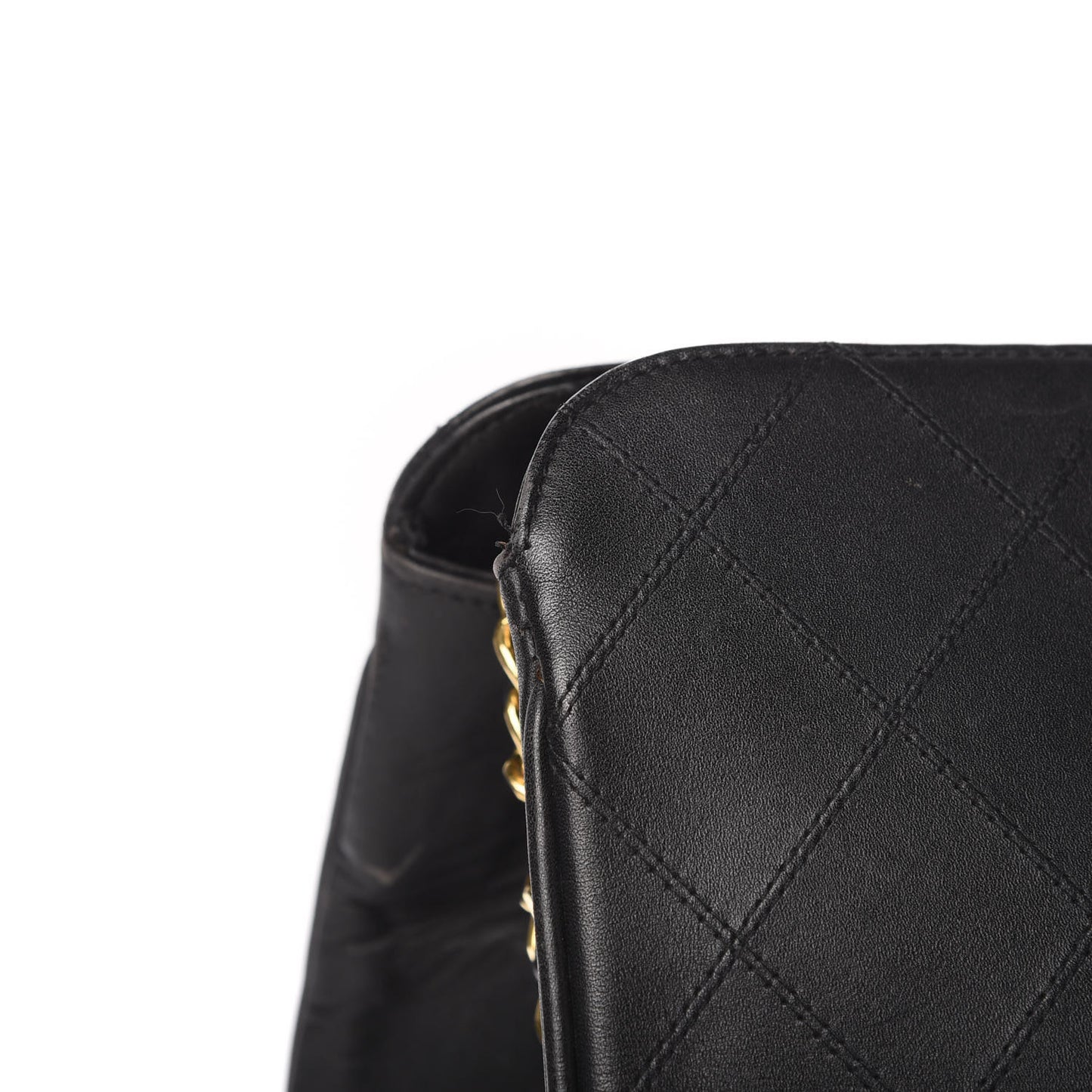 Calfskin Stitched XL Weekender Black