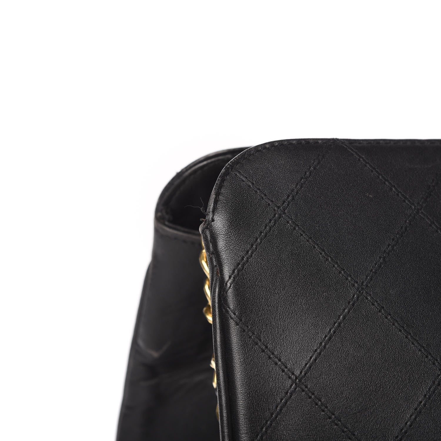 Chanel Calfskin Stitched XL Weekender Black 11 of 12