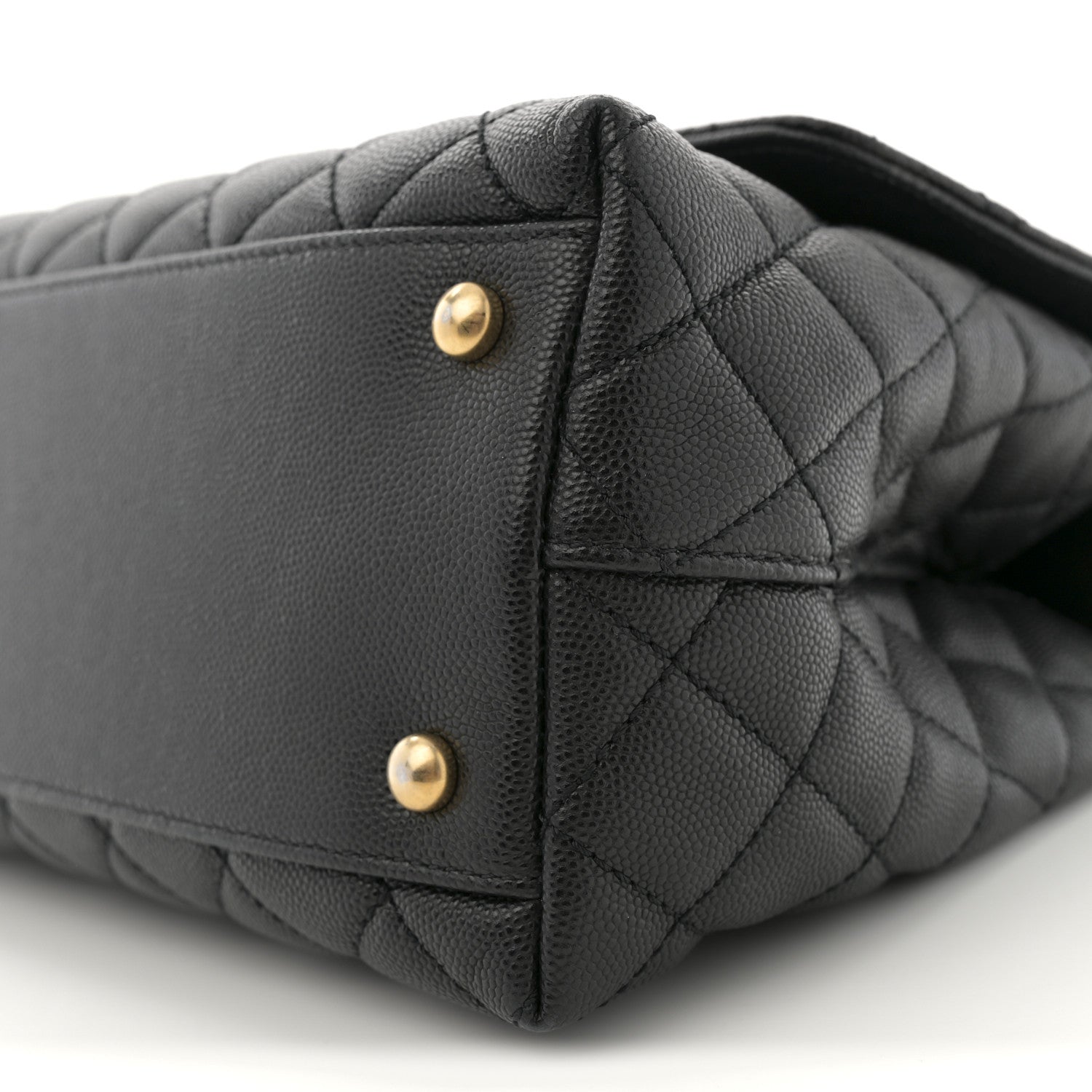 Chanel Caviar Quilted Small Coco Chain Handle Flap Black 10 of 11