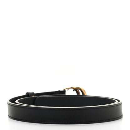 Gucci Calfskin Double G 20mm Belt 80 32 Black 2 of 5