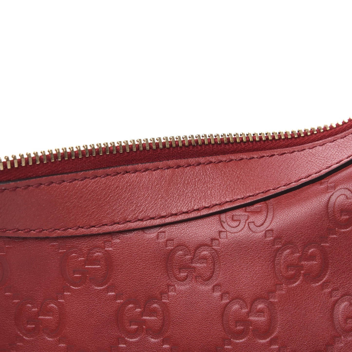 Guccissima Small Charmy Hobo Red