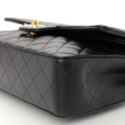 Chanel Lambskin Quilted Medium Double Flap Black 10 of 10