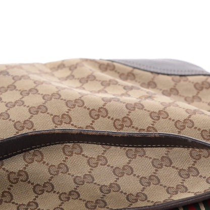 Gucci Monogram Medium New Britt Hobo Dark Brown 12 of 14