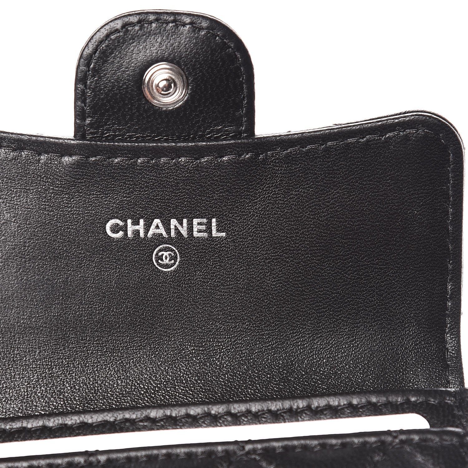 Chanel Lambskin Quilted Flap Card Holder Black 6 of 9