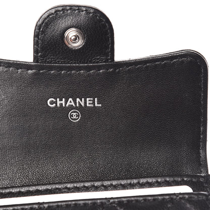 Chanel Lambskin Quilted Flap Card Holder Black 6 of 9