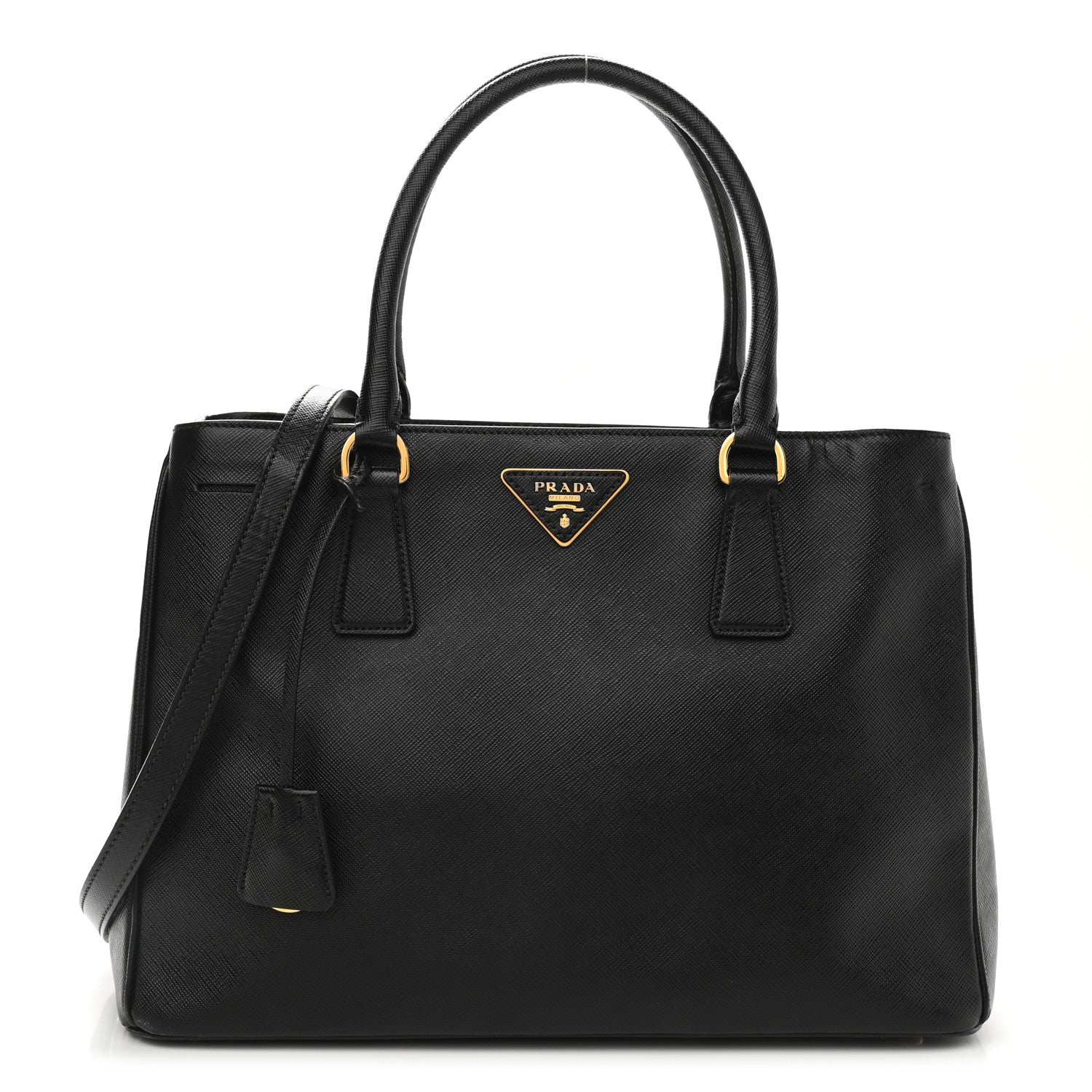 Prada Saffiano Lux Medium Tote Black 1 of 12