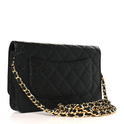 Chanel Caviar Quilted Wallet on Chain WOC Black 3 of 11