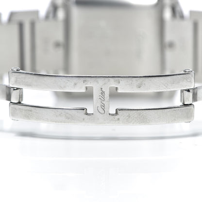 Cartier Stainless Steel 28mm Tank Francaise Automatic Watch 7 of 9