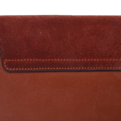 Chloe Suede Calfskin Small Faye Shoulder Bag Saffron Red 10 of 11