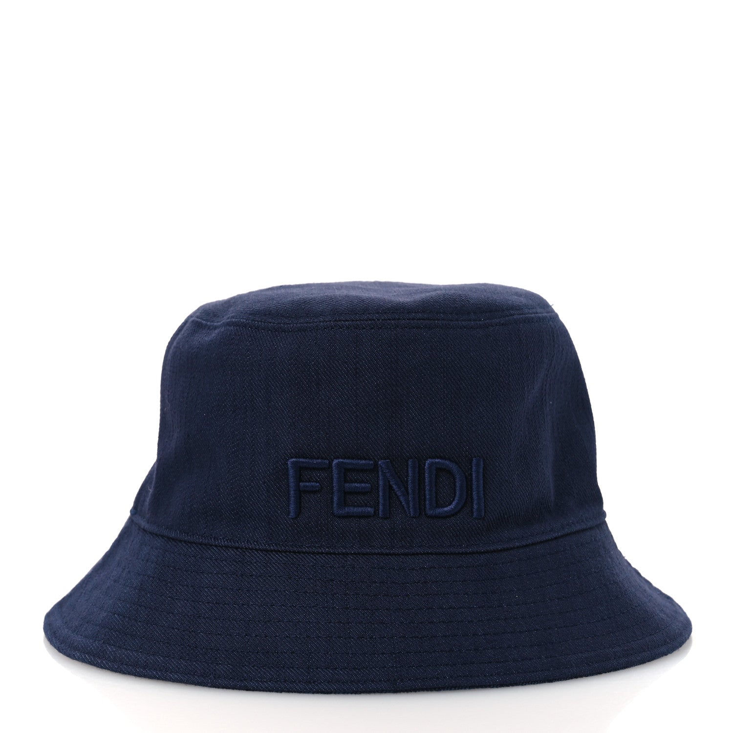 Fendi Denim FF Reversible Bucket Hat M Blue 4 of 16