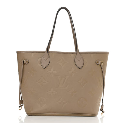 Louis Vuitton Empreinte Monogram Giant Neverfull MM Tourterelle 2 of 10