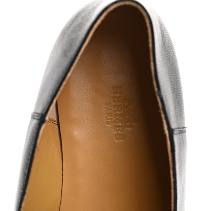 Hermes Goatskin Mens Giovanni Loafer 41 Black 7 of 10