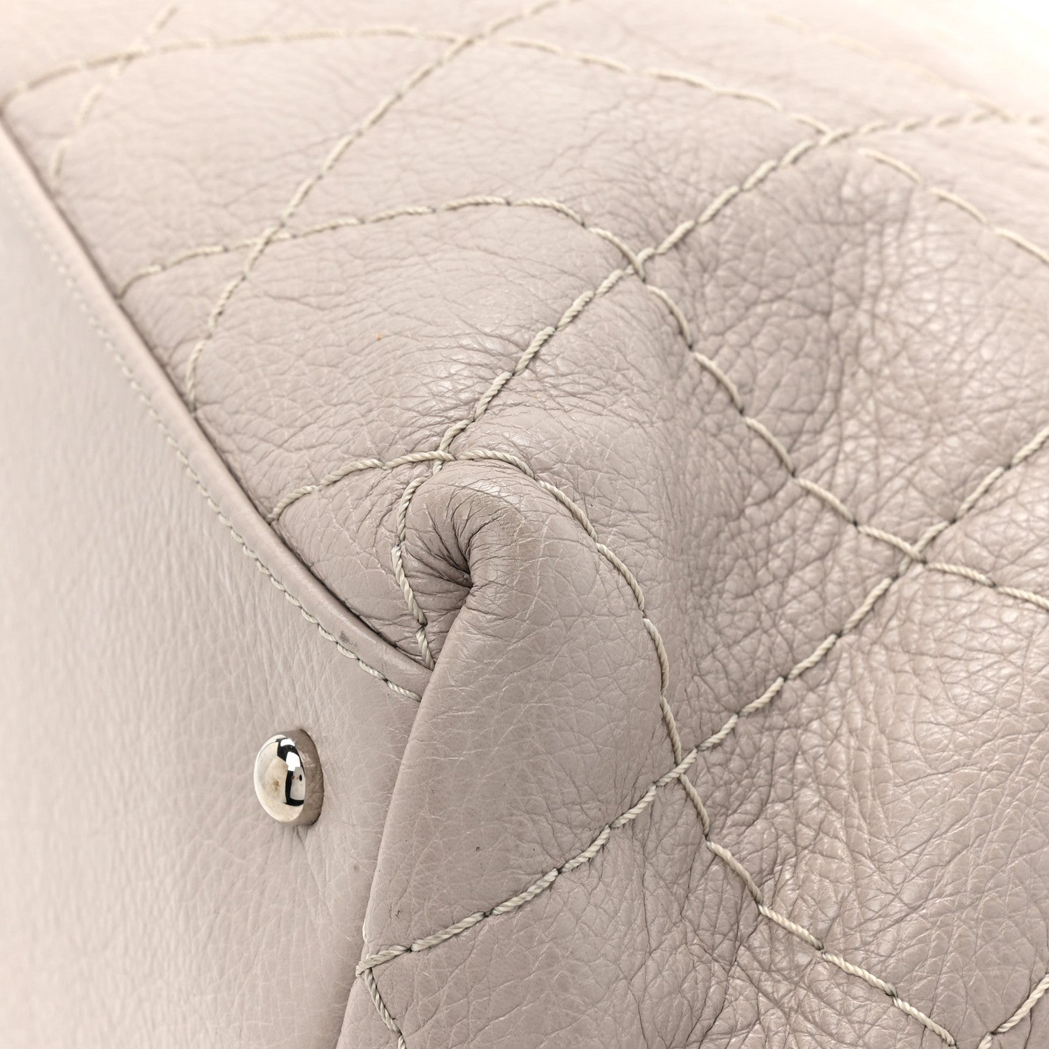 Chanel Glazed Calfskin Large On The Road Tote Beige 14 of 14