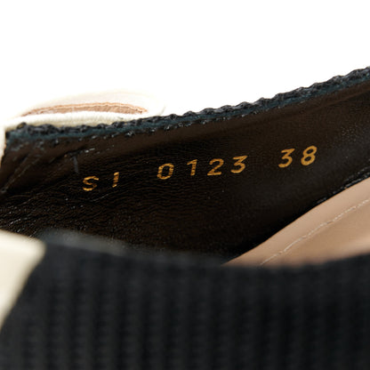 Christian Dior Technical Canvas Ribbon J Adior Slingback 65mm Pumps 38 Black 9 of 10