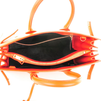 Saint Laurent Calfskin Small Sac De Jour Neon Orange 5 of 7