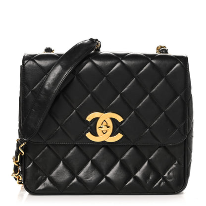 Chanel Lambskin Quilted Medium Square Flap Bag Black 1 of 13