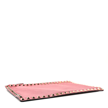 Valentino Garavani Vitello Large Rockstud Zip Pouch Red 4 of 11