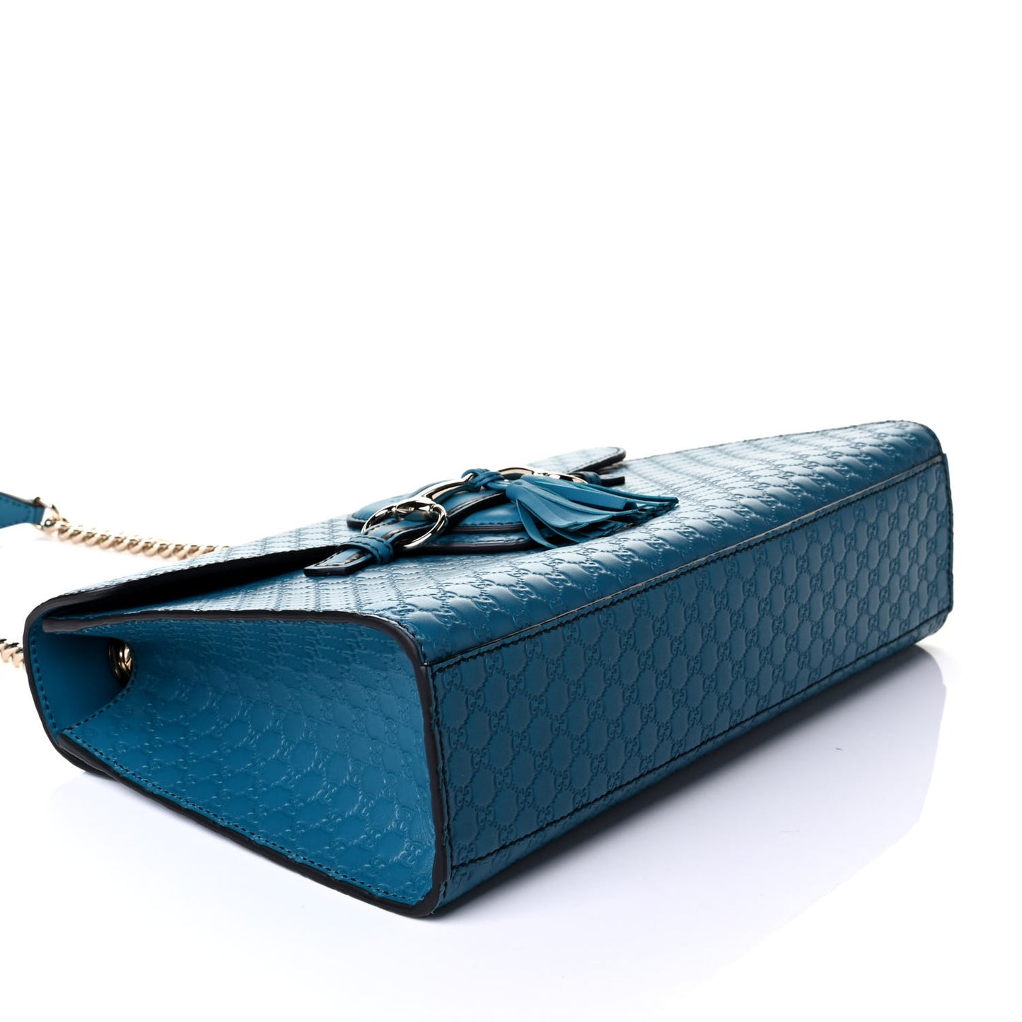 Soft Microguccissima Medium Emily Chain Shoulder Bag Deep Cobalt