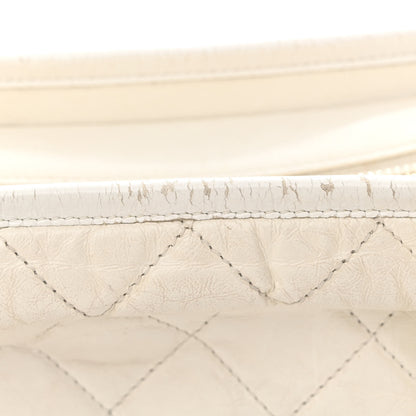 Chanel Aged Calfskin Quilted Small Gabrielle Hobo White 11 of 23