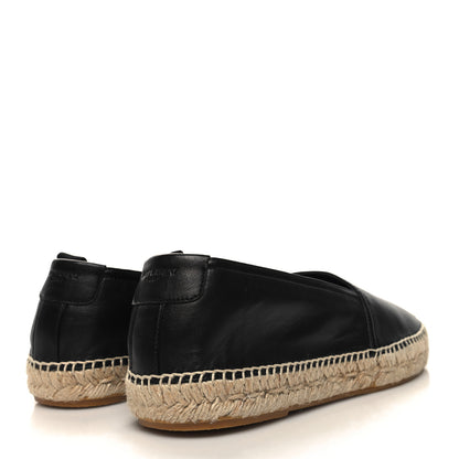 Saint Laurent Lambskin Mens Monogram Espadrilles 40 Black 4 of 8