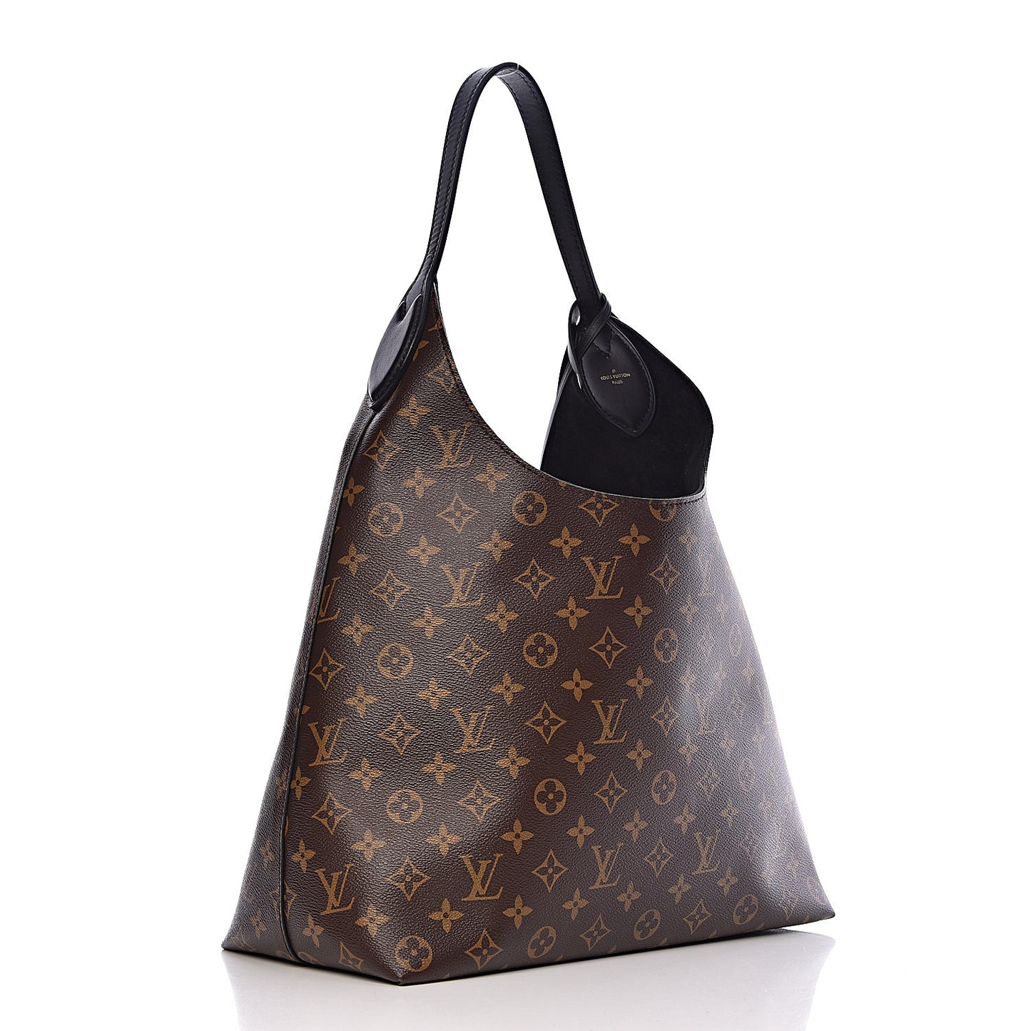 Monogram Flower Hobo Black