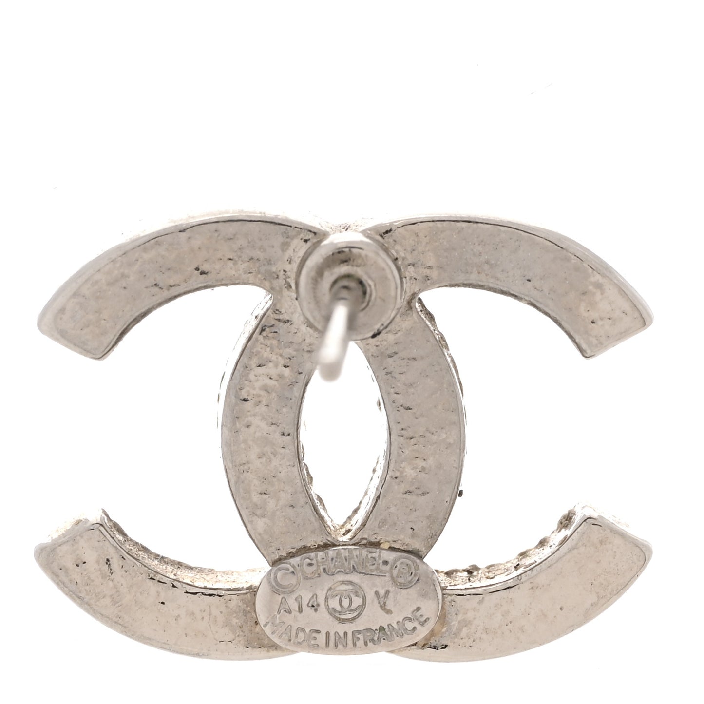 Crystal CC Earrings Silver
