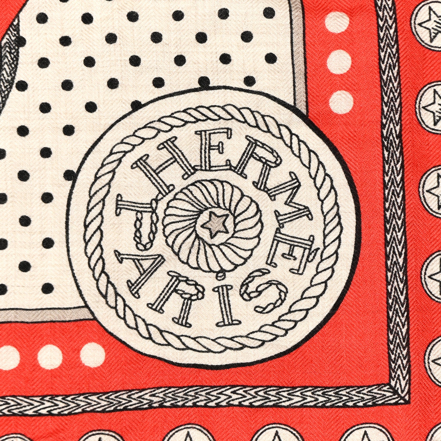 Cashmere Silk Zouaves Et Dragons Shawl 140 Rouge Grenadine Naturel Gris