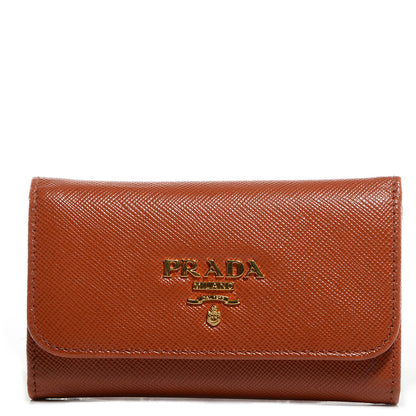 Prada Saffiano Metal 6 Key Holder Rame 1 of 8