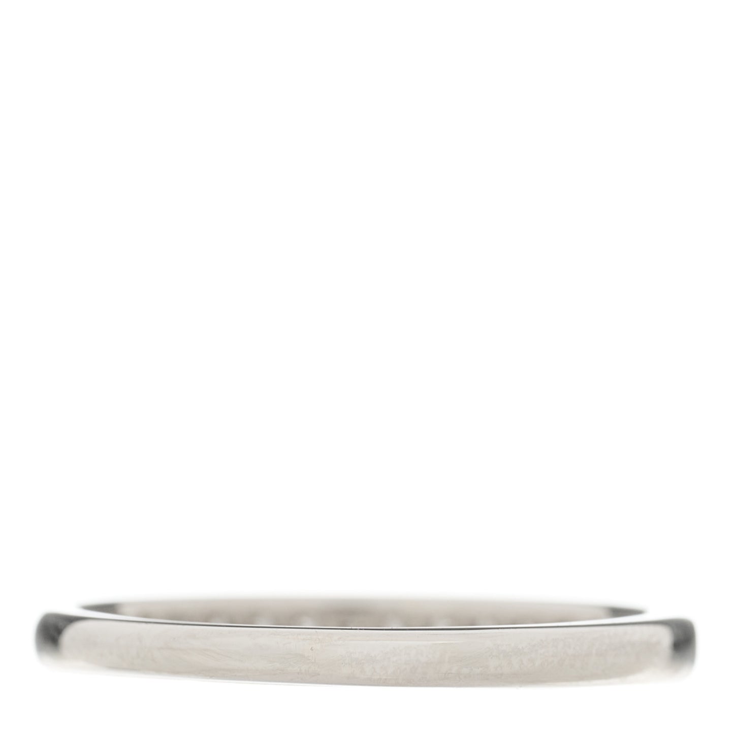 Platinum Diamond Half Circle Wedding Band Ring 53 6.5