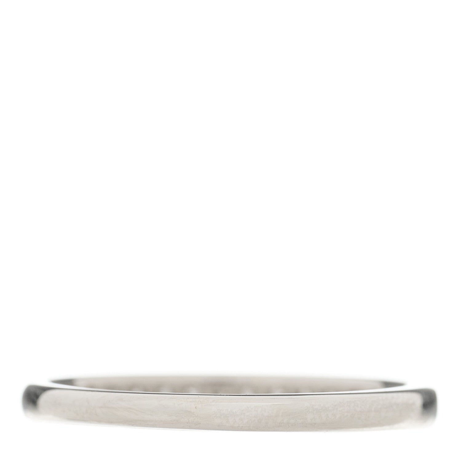 Tiffany Platinum Diamond Half Circle Wedding Band Ring 53 6.5 3 of 5
