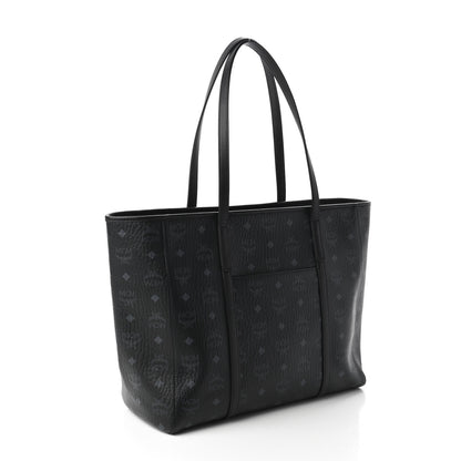 MCM Visetos Toni Shopper Tote Black 3 of 10