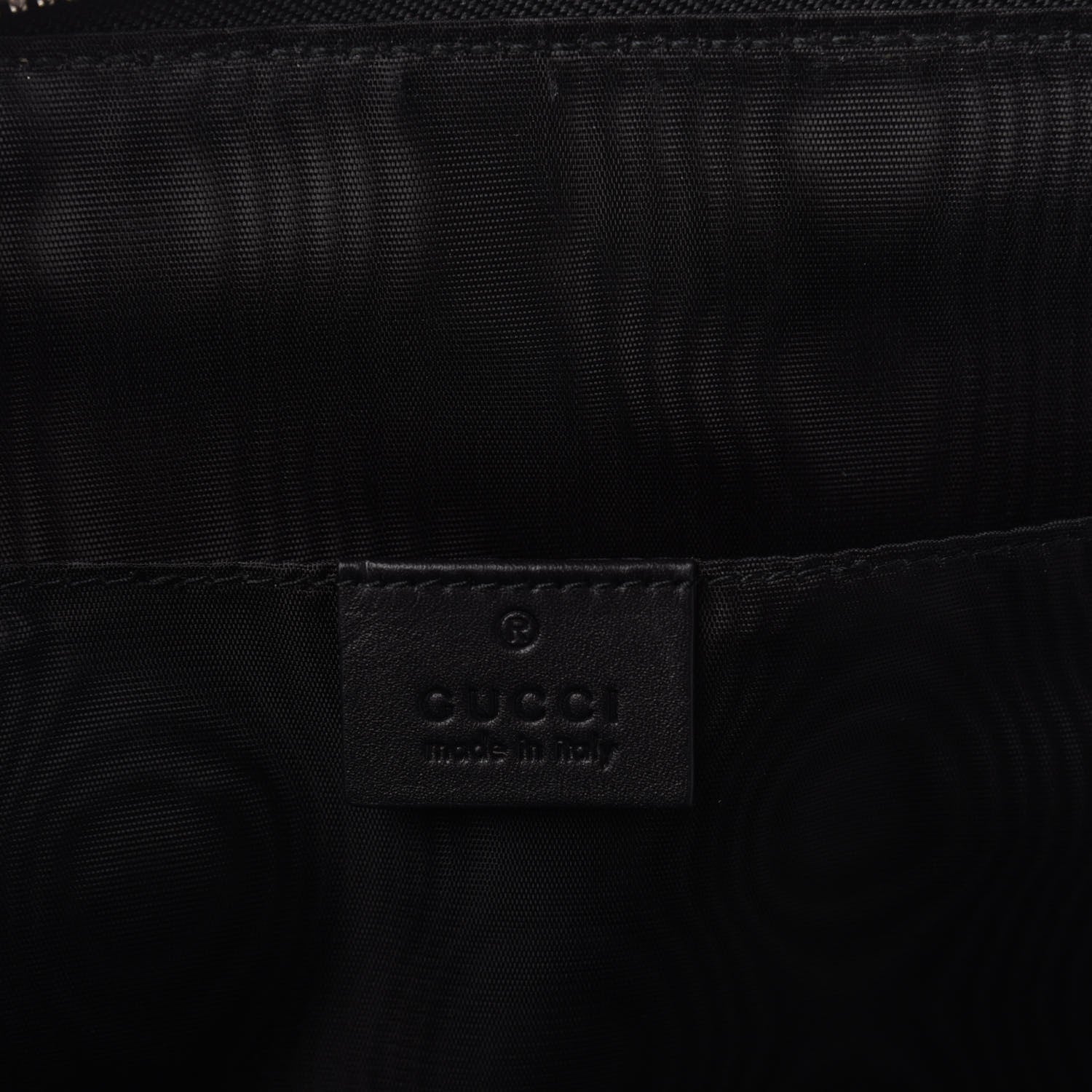 Gucci X SEGA Calfskin GUCCY Stars Zip Clutch Bag Black Gold 6 of 8