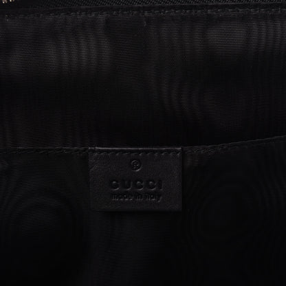 Gucci X SEGA Calfskin GUCCY Stars Zip Clutch Bag Black Gold 6 of 8