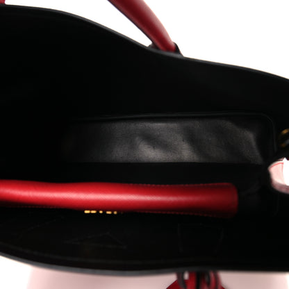 Prada Cuir Medium Double Bag Fuoco Black 5 of 12