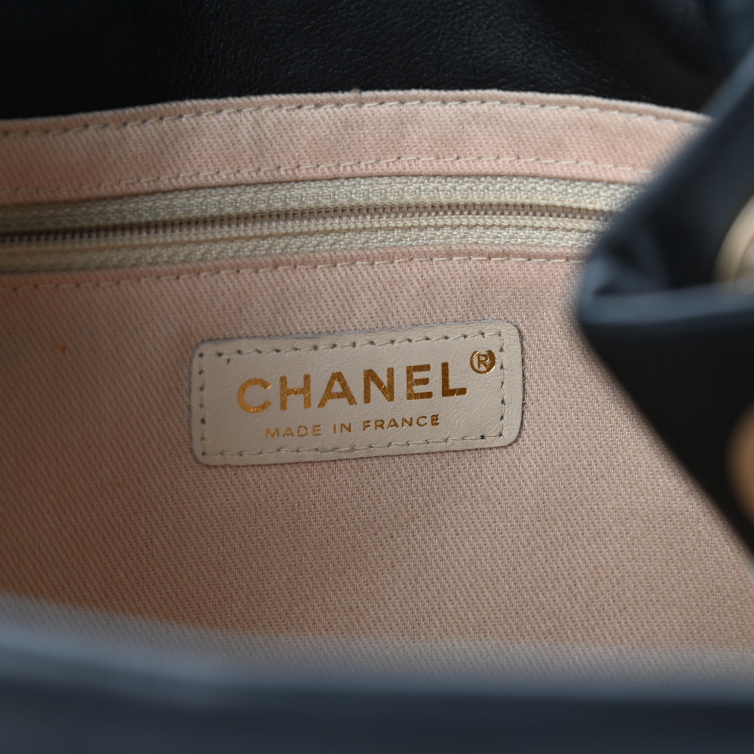 Chanel Lambskin Camellia Tote Black 6 of 10