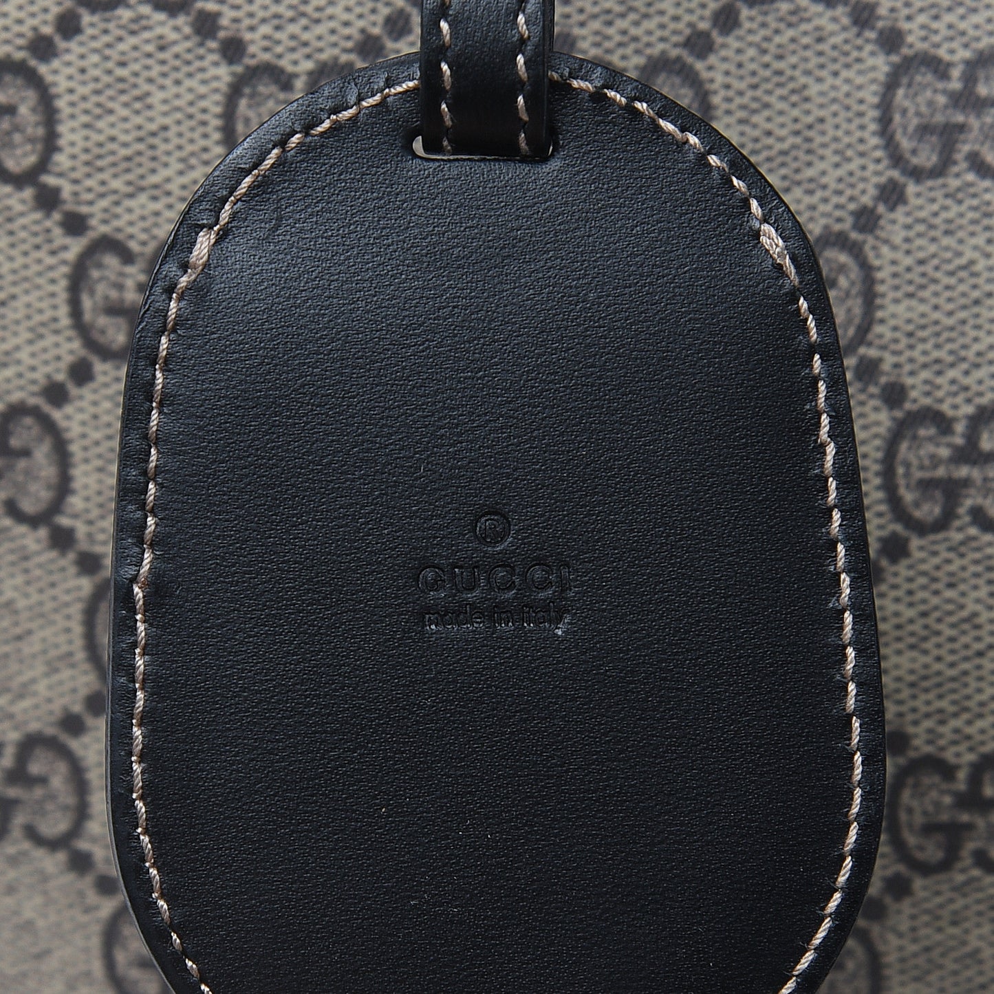 GG Supreme Monogram Large Reversible Tote Beige Black