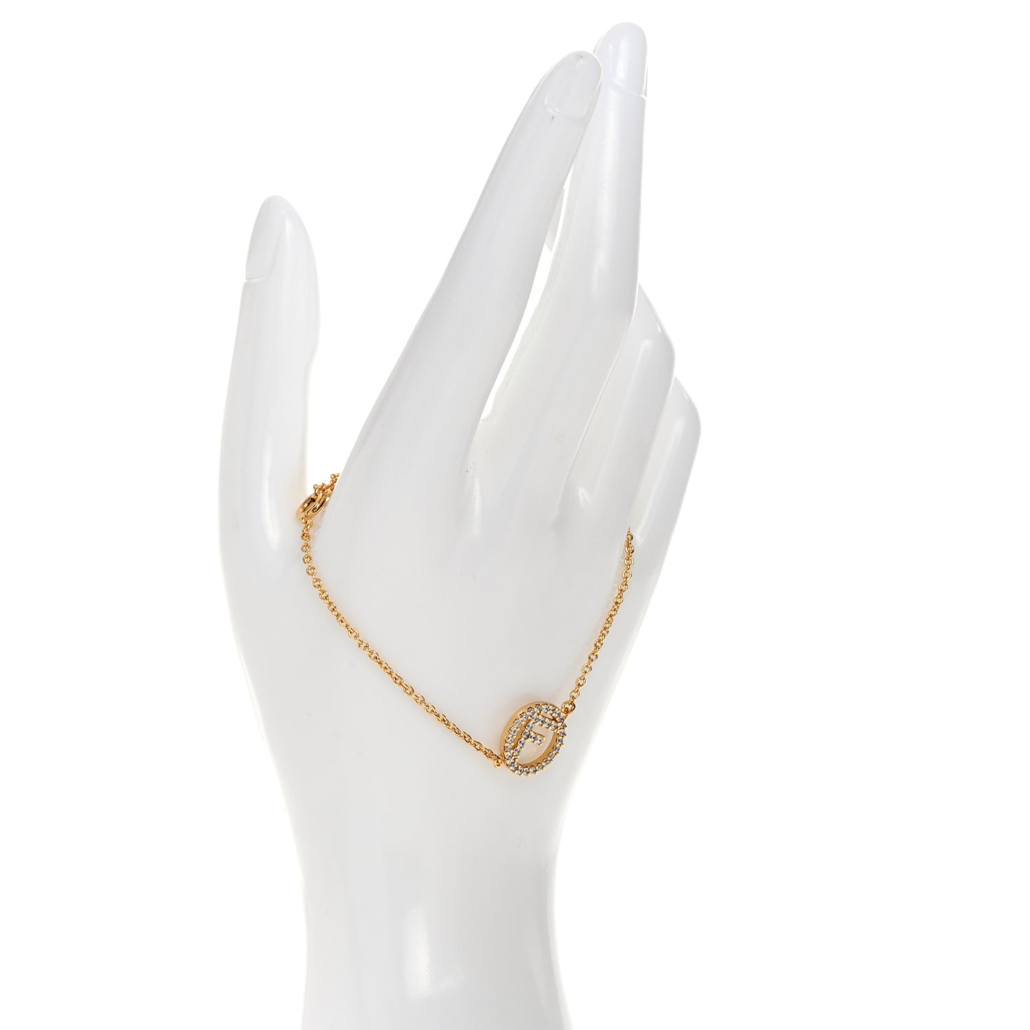 Metal Crystal F is Fendi Bracelet Gold