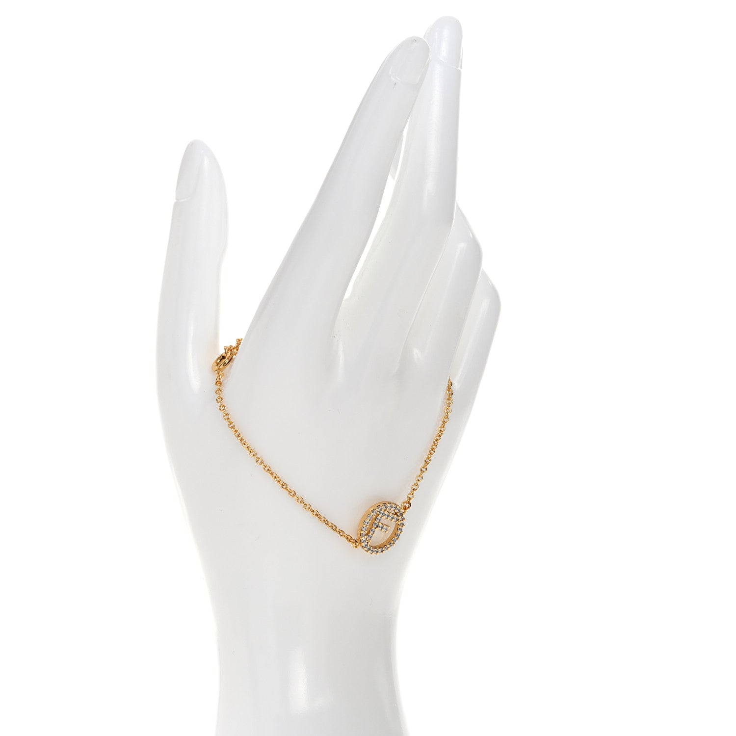 Fendi Metal Crystal F is Fendi Bracelet Gold 2 of 7