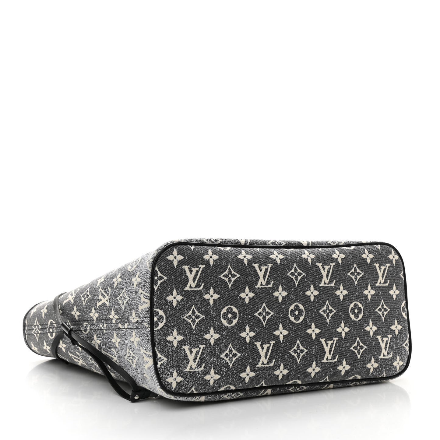 Denim Monogram Jacquard Neverfull MM Grey