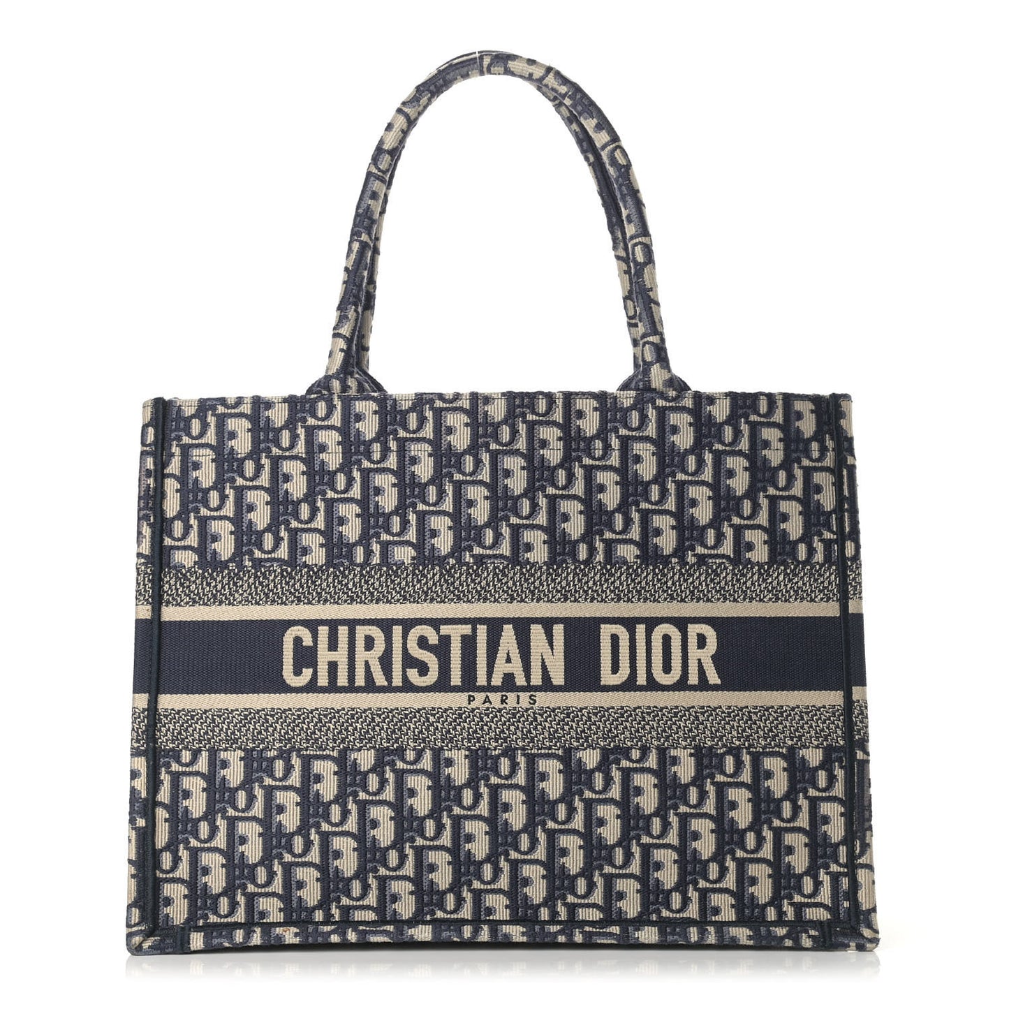 Oblique Medium Book Tote Blue Multicolor
