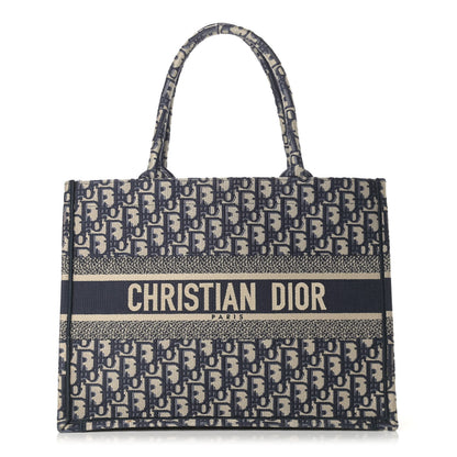 Christian Dior Oblique Medium Book Tote Blue Multicolor 1 of 11