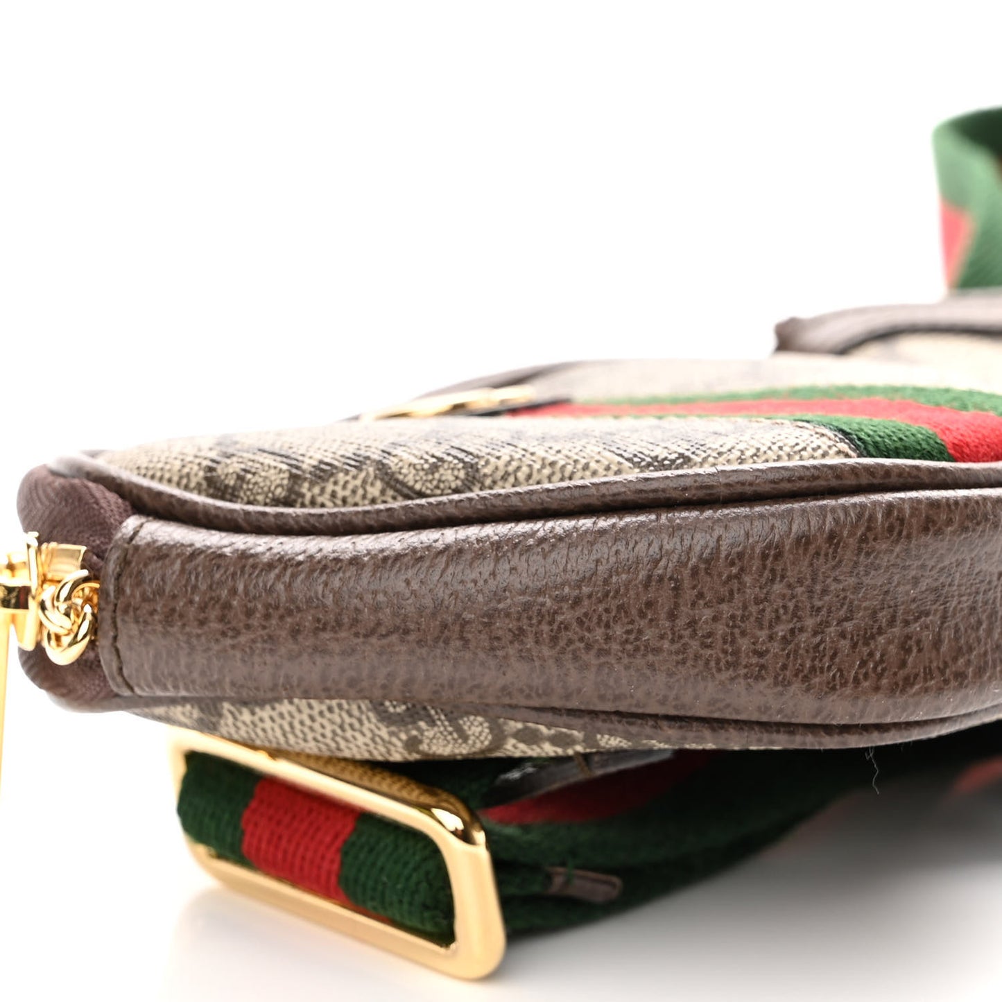 GG Supreme Monogram Web Ophidia Utility Belt Bag 120 48 Beige Ebony New Acero