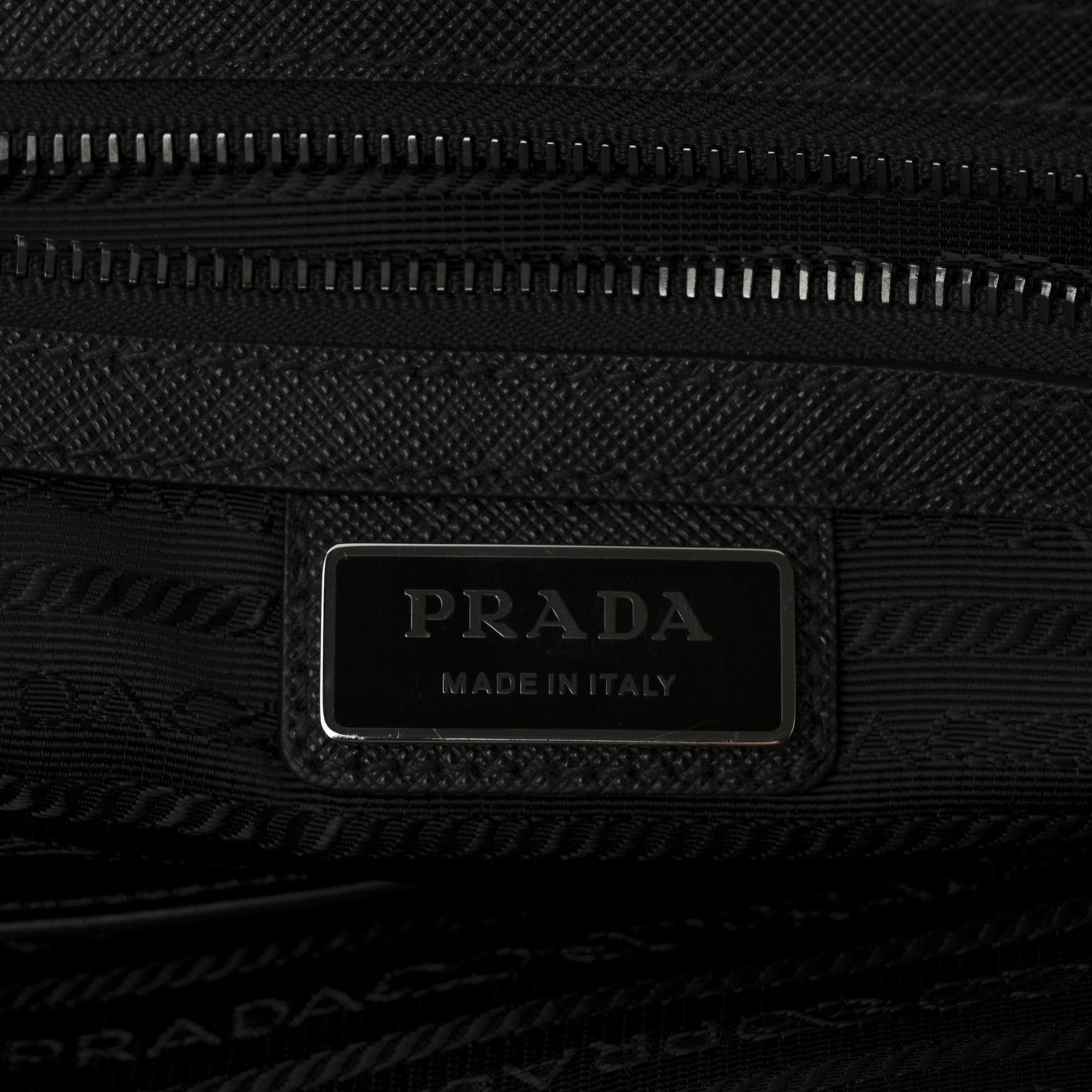 Prada Re-Nylon Saffiano Metal Triangle Logo Briefcase Black 6 of 9