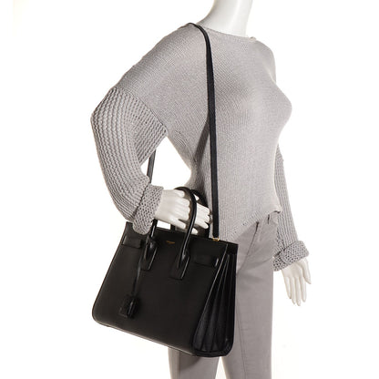 Saint Laurent Calfskin Small Sac De Jour Black 2 of 9