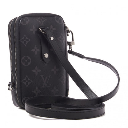 Louis Vuitton Monogram Eclipse Reverse Double Phone Pouch 3 of 9