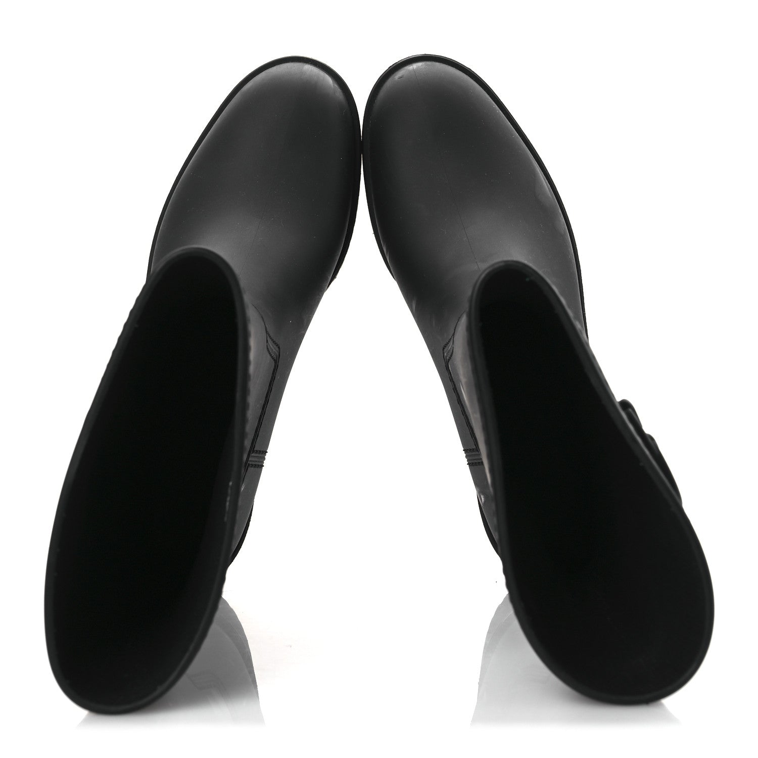 Gucci Rubber Double G Womens Rain Boots 40 Black 2 of 13