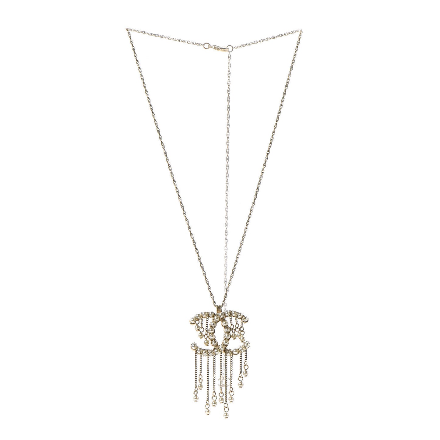 Pearl CC Necklace Gold